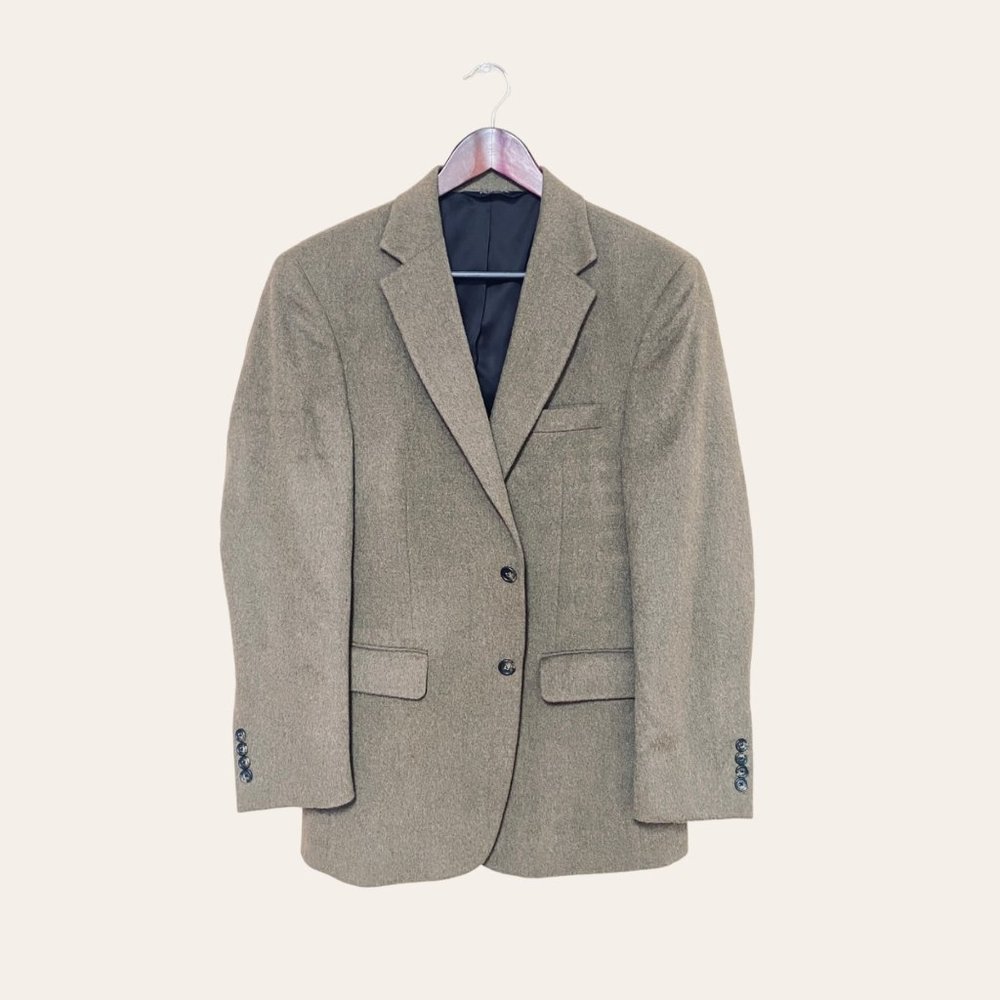 Jos.A. Bank Mens Blazer Size 39R Brown Camel Hair Sport Coat